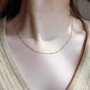14k gold plated luxury minimalist necklace2