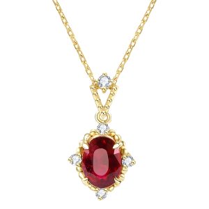 18k gold ruby necklace4