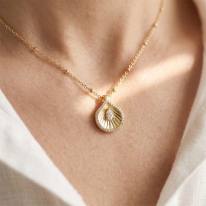 elegant style new bead zircon necklace2