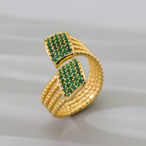 ins style micro set zirconium copper ring1