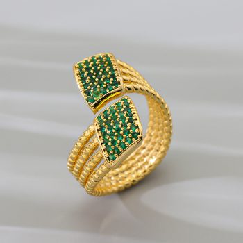 ins style micro set zirconium copper ring1