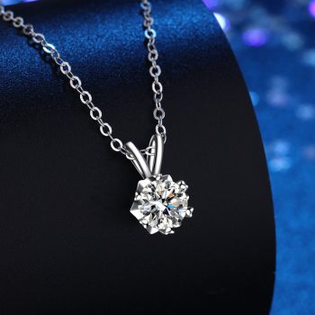 morgan diamond silver necklace with bamboo stems chain2