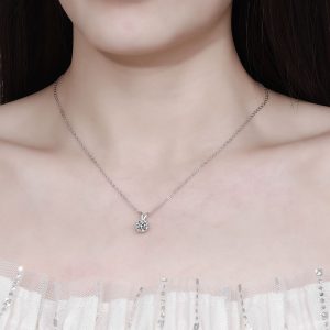 morgan diamond silver necklace with bamboo stems chain4