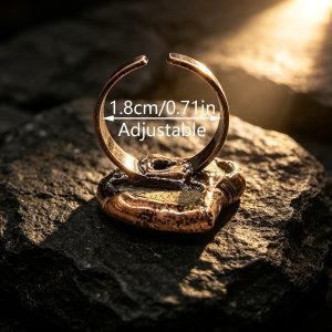 natural ammonite fossil ring3