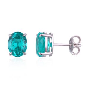 oval shaped paráiba stud earrings4