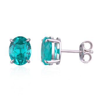 oval shaped paráiba stud earrings4