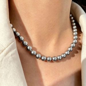 platinum grey pearl necklace3