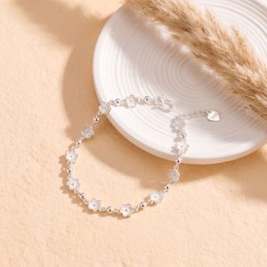 s999 sterling silver starflower sea charm necklace1